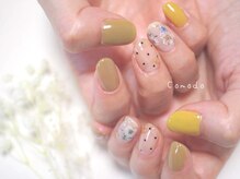 ネイル アトリエ コモード(nail atelier Comodo)/ペイント [ドットフラワー]