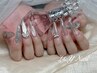 【映えネイル好き必見★4本持ち込み】チップ長さ出し＋アートやり放題 ¥11990