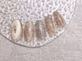 チョコレートバレンタインネイル