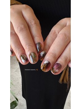 秋のニュアンスネイル