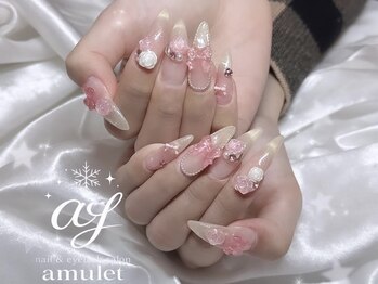 アミュレット 天王寺店(amulet)の写真/《パーツつけ放題/デザイン持ち込みOK》周りと差をつけるならつけ放題メニュー！高技術×高品質でモチも◎