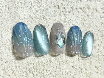 ナナネイル(Nana.Nail)/フラッシュマーメイドネイル
