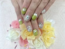 デコルネイル(Decor nail)/[金澤]ピスタチオカラーネイル