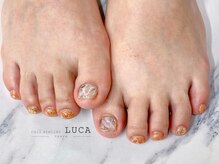 ネイルアトリエルカ(nail atelier LUCA)/W-636　大理石ニュアンスネイル