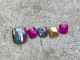 ニュアンスフットネイル♪
