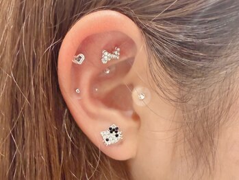 ネイルズアリー 立川店(Nails ally)/耳ツボジュエリー×パーツ×夏