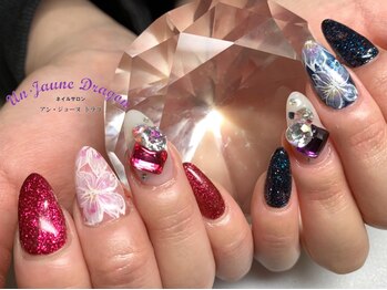 アン ジョーヌドラゴ/【自爪ネイル】フラワーネイル