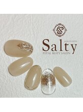 ネイルアンドアイラッシュサロン ソルティ 寺田町(salty)/ニュアンスネイル