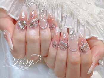 リボンチークネイル