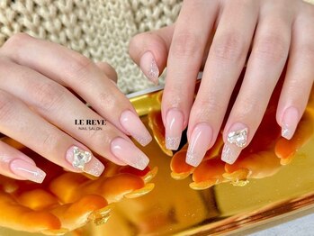 ルレーブ(LE REVE)/チークマグネットフレンチネイル
