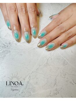 エアブラシチーク×ラメグラ