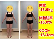 岡谷市民美容整体院/【-15.9kg】卒業生紹介