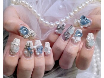 ネイル アリーズ セカンド(nail Allies 2nd)/水色 ゴテゴテ パーツ のせ放題