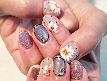 エルディケイ(LDK)/フラワー ドットネイル