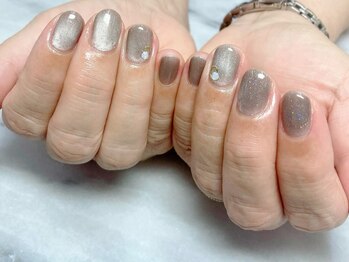 パラジェル登録サロン Nail care salon Repos 桂/マグネットワンカラー¥7500