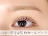 骨格・目元診断【眉毛ワックス＆似合せまつげパーマorパリジェンヌ上】¥11200