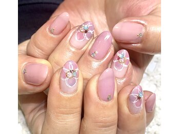 #7 フラワー×ピンク¥6050