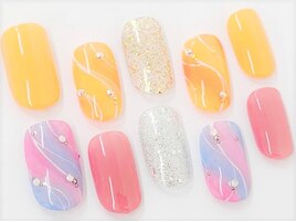 カラー+グラデーションアート