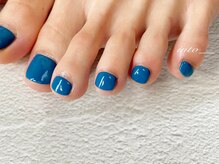 ネイルサロン イントゥ(into_)/フット　ワンカラー　ブルー