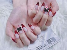 アキコネイルサロン(Akikoネイルサロン)/10本長さだし＋持ち込みデザイン