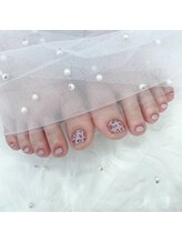 サンバイエム(#3/M)/【担当 Rinka】ヒョウ柄ネイル