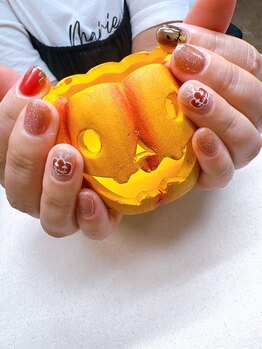 ハロウィンデザインネイル