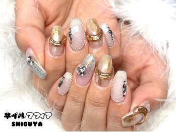 ネイルマフィア 渋谷(NAIL MAFIA)の写真/うるうる★キラキラ★ツヤツヤNAILで魅せる指先に♪王道のモテネイルや大人気の韓国・ワンホンも＊。・