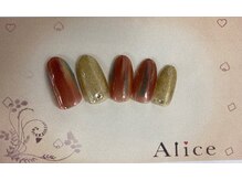 ネイルアンドアイラッシュ アリス(Alice)/デザインネイル￥7000（税込）