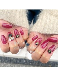 大きめパーツでゴージャスに！