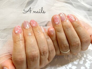 エーネイルズ 心斎橋(A.nails)/パールニュアンス