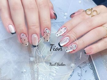 オンブレフレンチ・冬ネイル