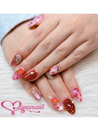 いちごニュアンスアートネイル！