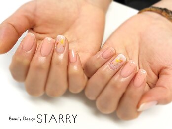 スターリー(STARRY)/シンプル 押し花 春ネイル
