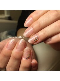 シンプルラメグラデ