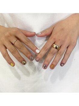 ネイルサロン ティディ(TIDY)/ニュアンス個性派ネイル