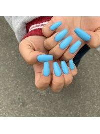 ブルーマットネイル