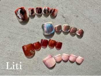 リティ(Liti)の写真/ご新規様は付け替えオフ無料【FOOT】Ａｒｔやり放題コース¥11000◎持込みOKで爪先まで自分だけのこだわりを