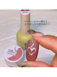 ハートマグネットネイル