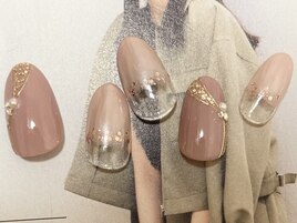 【パールベージュネイル】