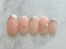 オレンジスティック/フレンチ/ミラー/上品