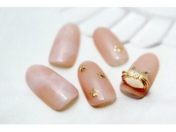 ネイルルージュ(Nail Rouge)/猫ちゃんネイル