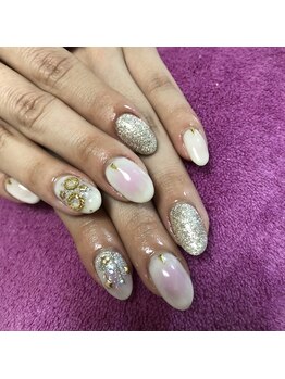 ネイルサロン パピリオ(Nail Salon papilio)/チーク風ネイル☆