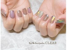 ネイルアンドビューティーサロン クリア(CLEAR)/キレイ目シンプルニュアンス