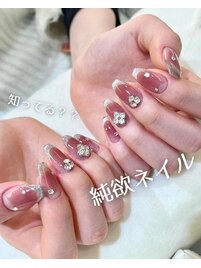 トレンド！純欲ネイル