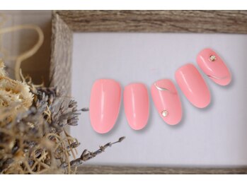 ファストネイル マルイファミリー溝口店(FAST NAIL)/ピンク シンプル【11858】