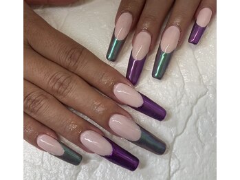 ネイルズフォーユー(Nails 4 U)/ミラーフレンチ