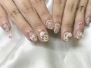 リボン×バラ