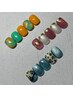 《初回オフ無料！》【フットバス付】アートフットネイル　¥7700