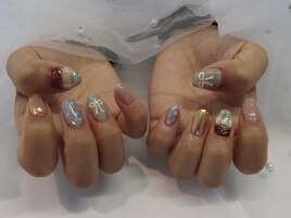 90 min art リボンネイル