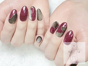 オトナネイル(otona nail)/猫フレンチネイル